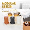 image:imageBoon ARC Modular Baby Bottle Drying Rack  Includes Silicone Drying Mat Accessory Cup and 7Prong Wire Bottle Rack  Baby Essentials