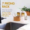 image:imageBoon ARC Modular Baby Bottle Drying Rack  Includes Silicone Drying Mat Accessory Cup and 7Prong Wire Bottle Rack  Baby Essentials