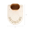 image:imageBoon ARC Modular Baby Bottle Drying Rack  Includes Silicone Drying Mat Accessory Cup and 7Prong Wire Bottle Rack  Baby Essentials
