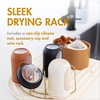 image:imageBoon ARC Modular Baby Bottle Drying Rack  Includes Silicone Drying Mat Accessory Cup and 7Prong Wire Bottle Rack  Baby Essentials