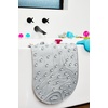 image:imageBoon B11192 RIPPLE Textured Non Slip Baby Bath Tub Mat with Hanging Hook and Drain Holes BlueGriffle