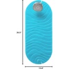 image:imageBoon B11192 RIPPLE Textured Non Slip Baby Bath Tub Mat with Hanging Hook and Drain Holes BlueRipple