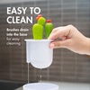 image:imageBoon Cacti Bottle Cleaning Brush Set  Includes Bottle Brush Nipple Brush Detail Brush and Straw Brush  Baby Bottle Brush Set for Bottle Drying Rack  Baby Essentials  4 Count4 Piece Set Pack of 12