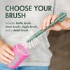 image:imageBoon Cacti Bottle Cleaning Brush Set Terracotta  4 Piece Set4 Piece Set Pack of 12