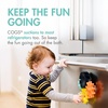 image:imageBoon Cogs Baby Bath Toys  Spinning Gear Themed Sensory Baby Toys for Bathtub  Suction Toys for Bathtub Walls  Navy and Yellow  5 Count  Ages 12 Months and UpPack of 5
