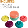 image:imageBoon Drizzle Silicone Ice Pop Holder  Drip Catcher for Frozen Treats  Dishwasher Safe Summer Kids and Toddler Essentials  Includes 2 Travel Cases  4 Count