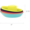 image:imageBoon Fleet Toy Boat Baby Bath Toys  Stacking Boat Toy Set for Bath Time Fun  Toddler and Baby Stacking Bathtub Toys With Drain Holes  5 Count  Ages 10 Months and UpNavy Multicolor