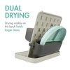 image:imageBoon Groove Vertical Baby Bottle Drying Rack  Customizable Drying Rack for Bottles Toddler Cups and Baby Accessories  Baby BottleFeeding Supplies  Holds 6 Baby BottlesGray