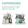 image:imageBoon Groove Vertical Baby Bottle Drying Rack  Customizable Drying Rack for Bottles Toddler Cups and Baby Accessories  Baby BottleFeeding Supplies  Holds 6 Baby BottlesGray