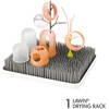image:imageBoon Lawn Countertop Baby Bottle Drying Rack with Antimicrobial Tray  Baby Bottle Dryer and Organizer Feeding Supplies  Gray  135 x 11 x 25Gray