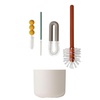 image:imageBoon Mod Baby Bottle Brushes  Includes Bottle Cleaner Brush Straw Cleaner Brush Nipple Brush and Detail Brush for Baby Bottles  Baby Bottle and Straw Brush Cleaning Set  Deco  4 CountMulticolor