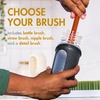 image:imageBoon Mod Replacement Baby Bottle Brushes  Includes Bottle Cleaner Brush Straw Cleaner Brush Nipple Brush and Detail Brush for Baby Bottles  Newborn Essentials  Deco  4 Count
