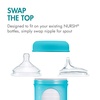 image:imageBoon NURSH Reusable Silicone Baby Bottles with Accessories Bundle  3 Count