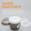image:imageBoon Nursh Baby Bottle Gift Set  Baby Feeding Essentials for New Moms  Includes 4 Oz and 8 Oz Baby Bottles Storage Lids Fast Flow Nipples Storage Buns Straw Lid and Mod Baby Bottle Brush Set