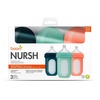 image:imageBoon Nursh Bottles  Medium Flow  Silicone Baby Bottles Help Ease Colic Symptoms  Formula and Breast Milk Only Touch Platinum FoodSafe Silicone  Mint  36 Months  3 Count  8 OunceMint