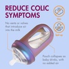 image:imageBoon Nursh Bottles  Medium Flow  Silicone Baby Bottles Help Ease Colic Symptoms  Formula and Breast Milk Only Touch Platinum FoodSafe Silicone  Mint  36 Months  3 Count  8 OunceMetallic