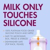 image:imageBoon Nursh Bottles  Medium Flow  Silicone Baby Bottles Help Ease Colic Symptoms  Formula and Breast Milk Only Touch Platinum FoodSafe Silicone  Mint  36 Months  3 Count  8 OunceMetallic
