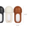 image:imageBoon Nursh Bottles  Medium Flow  Silicone Baby Bottles Help Ease Colic Symptoms  Formula and Breast Milk Only Touch Platinum FoodSafe Silicone  Mint  36 Months  3 Count  8 OunceSpeckle