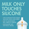 image:imageBoon Nursh Bottles  Medium Flow  Silicone Baby Bottles Help Ease Colic Symptoms  Formula and Breast Milk Only Touch Platinum FoodSafe Silicone  Mint  36 Months  3 Count  8 OunceBlue