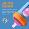 image:imageBoon Nursh Bottles  Medium Flow  Silicone Baby Bottles Help Ease Colic Symptoms  Formula and Breast Milk Only Touch Platinum FoodSafe Silicone  Mint  36 Months  3 Count  8 OunceColor Block