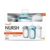 image:imageBoon Nursh Bottles  Medium Flow  Silicone Baby Bottles Help Ease Colic Symptoms  Formula and Breast Milk Only Touch Platinum FoodSafe Silicone  Mint  36 Months  3 Count  8 OunceTie Dye