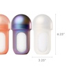 image:imageBoon Nursh Bottles  Medium Flow  Silicone Baby Bottles Help Ease Colic Symptoms  Formula and Breast Milk Only Touch Platinum FoodSafe Silicone  Mint  36 Months  3 Count  8 OunceMetallic