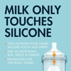 image:imageBoon Nursh Bottles  Medium Flow  Silicone Baby Bottles Help Ease Colic Symptoms  Formula and Breast Milk Only Touch Platinum FoodSafe Silicone  Mint  36 Months  3 Count  8 OunceTie Dye