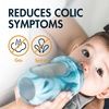 image:imageBoon Nursh Bottles  Medium Flow  Silicone Baby Bottles Help Ease Colic Symptoms  Formula and Breast Milk Only Touch Platinum FoodSafe Silicone  Mint  36 Months  3 Count  8 OunceTie Dye