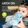image:imageBoon Nursh Bottles  Medium Flow  Silicone Baby Bottles Help Ease Colic Symptoms  Formula and Breast Milk Only Touch Platinum FoodSafe Silicone  Mint  36 Months  3 Count  8 OunceTie Dye