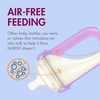 image:imageBoon Nursh Bottles  Medium Flow  Silicone Baby Bottles Help Ease Colic Symptoms  Formula and Breast Milk Only Touch Platinum FoodSafe Silicone  Mint  36 Months  3 Count  8 OunceMetallic