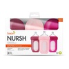 image:imageBoon Nursh Bottles  Medium Flow  Silicone Baby Bottles Help Ease Colic Symptoms  Formula and Breast Milk Only Touch Platinum FoodSafe Silicone  Mint  36 Months  3 Count  8 OuncePink