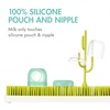 image:imageBoon Nursh Bottles  Medium Flow  Silicone Baby Bottles Help Ease Colic Symptoms  Formula and Breast Milk Only Touch Platinum FoodSafe Silicone  Mint  36 Months  3 Count  8 OunceMint