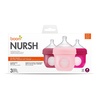 image:imageBoon Nursh Bottles  Silicone Baby Bottles Help Ease Colic Symptoms  Formula and Breast Milk Only Touch FoodGrade Silicone  Slow Flow  Speckle Green  4 OuncePink