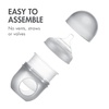 image:imageBoon Nursh Bottles  Silicone Baby Bottles Help Ease Colic Symptoms  Formula and Breast Milk Only Touch FoodGrade Silicone  Slow Flow  Speckle Green  4 OunceGray