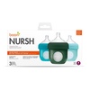image:imageBoon Nursh Bottles  Silicone Baby Bottles Help Ease Colic Symptoms  Formula and Breast Milk Only Touch FoodGrade Silicone  Slow Flow  Speckle Green  4 OunceBlue