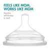 image:imageBoon Nursh Bottles  Silicone Baby Bottles Help Ease Colic Symptoms  Formula and Breast Milk Only Touch FoodGrade Silicone  Slow Flow  Speckle Green  4 OunceBlue