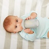 image:imageBoon Nursh Reusable Silicone Baby Bottle with Collapsible Silicone Pouch Design  Everyday Baby Essentials  Stage 2 Medium Flow Baby Bottles  Gray  8 Oz1 Count Pack of 1