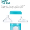 image:imageBoon Nursh Silicone Sippy Cup Lid  Convertible Transitional Sippy Spouts for Nursh Baby Bottles  Sippy Cup Lids for Babies  Baby Feeding Supplies  Ages 6 Months and Up  3 Count3 Count Pack of 2