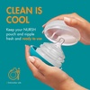 image:imageBoon Nursh Storage Buns  Holds Boon Nursh Bottle Pouches Nipples and Pacifiers  BottleFeeding Supplies  Blue and White  3 CountBluewhite