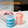 image:imageBoon Nursh Storage Buns  Holds Boon Nursh Bottle Pouches Nipples and Pacifiers  BottleFeeding Supplies  Blue and White  3 CountBluewhite