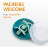 image:imageBoon Nursh Storage Buns  Holds Boon Nursh Bottle Pouches Nipples and Pacifiers  BottleFeeding Supplies  Blue and White  3 CountBluewhite