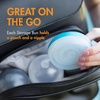 image:imageBoon Nursh Storage Buns  Holds Boon Nursh Bottle Pouches Nipples and Pacifiers  BottleFeeding Supplies  Blue and White  3 CountBluewhite