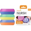 image:imageBoon Nursh Storage Buns  Holds Boon Nursh Bottle Pouches Nipples and Pacifiers  BottleFeeding Supplies  Color Block  3 Count