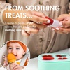 image:imageBoon PULP Silicone Feeder Freezer Tray  Includes Silicone Tray and Lid with 2 PULP Silicone Baby Food Feeders  Baby Food StorageMint