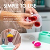 image:imageBoon PULP Silicone Feeder Freezer Tray  Includes Silicone Tray and Lid with 2 PULP Silicone Baby Food Feeders  Baby Food StorageMint