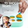 image:imageBoon PULP Silicone Feeder Freezer Tray  Includes Silicone Tray and Lid with 2 PULP Silicone Baby Food Feeders  Baby Food StorageMint