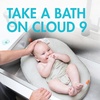 image:imageBoon Puff Inflatable Baby Bather  Infant Bathtub Includes Microfleece Cover Swaddle Wings and Storage Bag  Inflatable Baby Bathtub for Newborns and InfantsGrey