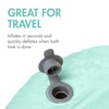 image:imageBoon Puff Inflatable Baby Bather  Infant Bathtub Includes Microfleece Cover Swaddle Wings and Storage Bag  Inflatable Baby Bathtub for Newborns and InfantsMint