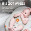 image:imageBoon Puff Inflatable Baby Bather  Infant Bathtub Includes Microfleece Cover Swaddle Wings and Storage Bag  Inflatable Baby Bathtub for Newborns and InfantsGrey