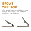 image:imageBoon Slant Portable Baby Bouncer  Folding Baby Seat for Infants  Lightweight Portable Baby Chair with Machine Washable Fabric and 3Point Harness  Dark GreenDark Green